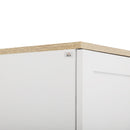 Mobile Dispensa da Cucina 60x30x170,5 cm a 4 Ante in Legno Bianco  