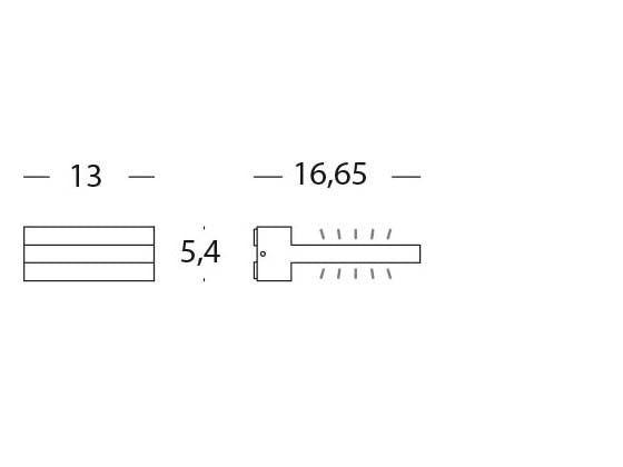 Applique da Esterno a LED 8W Piccola Sovil Decò Bianco
