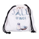 Sacchetto Sale 25x25 cm in Cotone VdE Tivoli 1996 Le Travisate Bianco