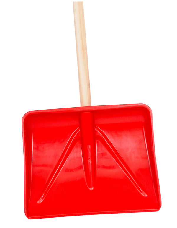 Pala da Neve 45 cm in Polipropilene con Manico in Legno Ø40 mm Rossa Agrati acquista