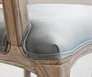 Poltrona Charlene in Velluto Grigio 55x51x100 h cm in Velluto Grigio