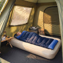 Sacco a Pelo Singolo per Adulti 75x215 cm Leggero e Compatto Temperatura 0-25°C in Poliestere e Cotone Blu Navy      