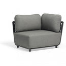 Poltrona Angolare Dx Galapagos 102x85x83 h cm in Alluminio Antracite