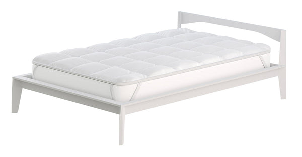 Topper Trapuntato 300 gr/mq con Elastici Fancy Bianco Varie Misure sconto