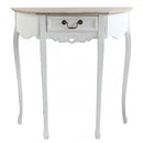 Tavolo Cuore 79x31x79 h cm in Legno di paulownia Bianco