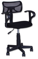 Sedia Poltrona Operativa in Tessuto Vandi Nera