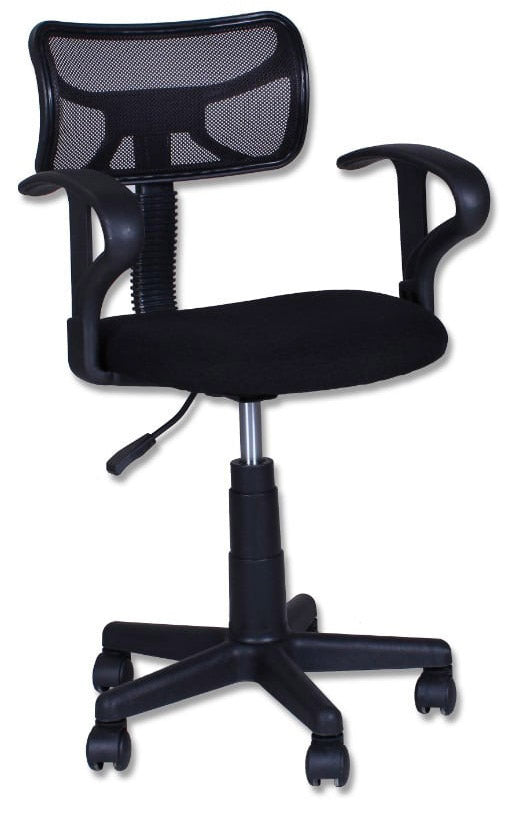 sconto Sedia Poltrona Operativa in Tessuto Vandi Nera