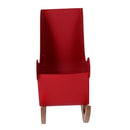 Slitta metallo alberi bianco e rosso cm 27,5x10xh20