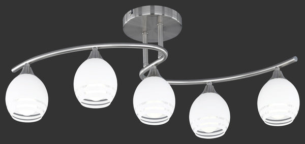 Plafoniera da Interno  E14 in Metallo Nickel Opaco online