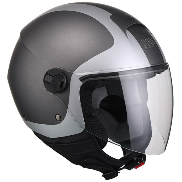 Casco Demi-Jet per Scooter Visiera Lunga CGM Positano 107V Titanium Opaco Varie Misure online
