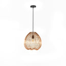 Lampada a Sospensione 35x35xH150 cm in Metallo Jaula Ottone Lucido