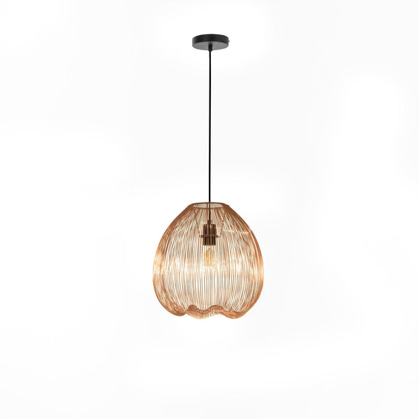 prezzo Lampada a Sospensione 35x35xH150 cm in Metallo Jaula Ottone Lucido