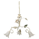 Lampadario 3xE14 Montatura Anticata Vetro Paglierino E-Energy Arianna