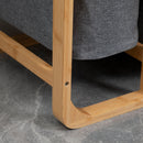 Cesto Portabiancheria 3 Scomparti Estraibili 50x32x69,7 cm in Tessuto e Bambù