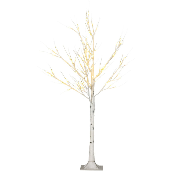 acquista Albero di Natale 17x17x120 cm con 72 Luci LED Bianco