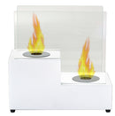 Camino a Bioetanolo da Tavolo 40x40 cm Karlsen Asti Bianco