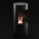 Camino a Bioetanolo da Pavimento Ø45x95 cm 2500W 1,2L Cortina Nero 