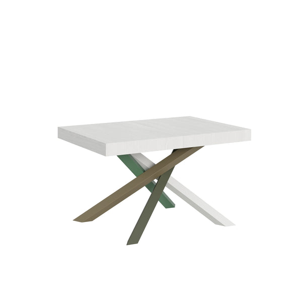 online Tavolo Allungabile 130-390x90x77 cm Volantis Bianco Frassino