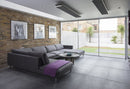 Stufa Elettrica ad Infrarossi 211x20,1x5,8 cm da Soffitto 3200W in Alluminio Dimmerabile Moel Hot-Top Nera