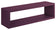 Mensola da Parete 60x18x15,5 cm in Fibra di Legno Regolo Viola Melanzana