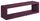Mensola da Parete 60x18x15,5 cm in Fibra di Legno Regolo Viola Melanzana