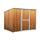 Casetta Box da Giardino in Lamiera di Acciaio Porta Utensili 260x185x192 cm Enaudi Legno