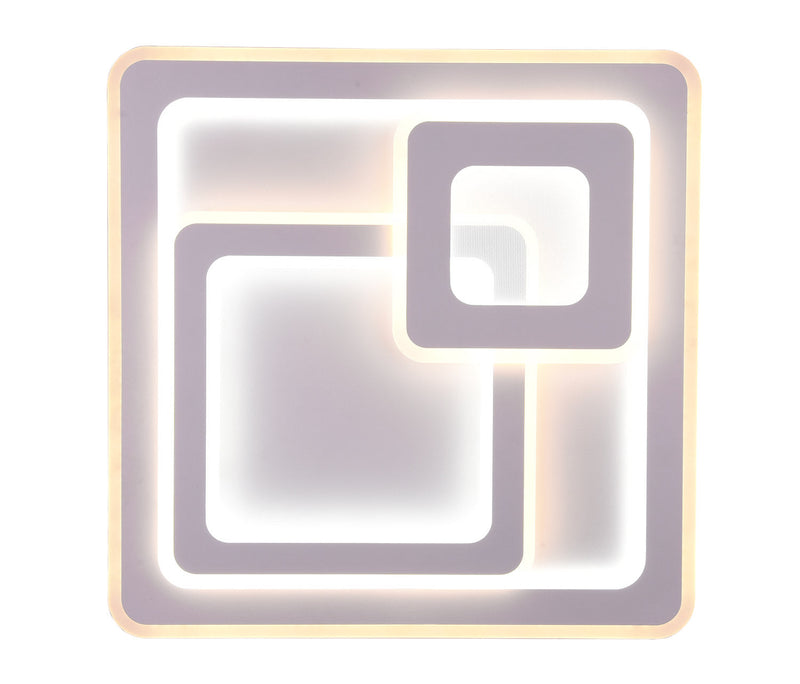 Plafoniera da Interno a LED in Metallo Bianco Opaco