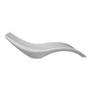 Lettino Chaise Longue da Giardino 220x70x60 cm in Polietilene Sined  Vega Bianca