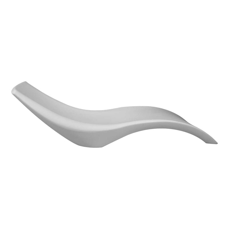 Lettino Chaise Longue da Giardino 220x70x60 cm in Polietilene Sined  Vega Bianca