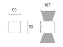 Applique da Esterno a LED 6W+6W 4000K Sovil Grigio