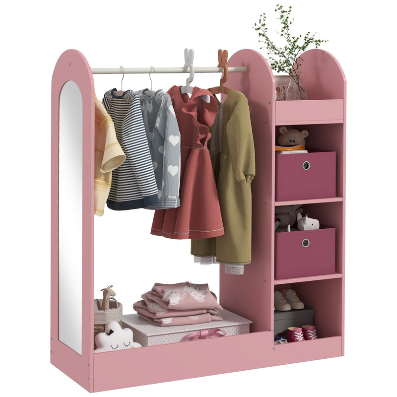 Relquorax Appendiabiti per bambini in bambù con due aste, organizer per Relquorax Appendiabiti per bambini in bambù con due aste, organizer per