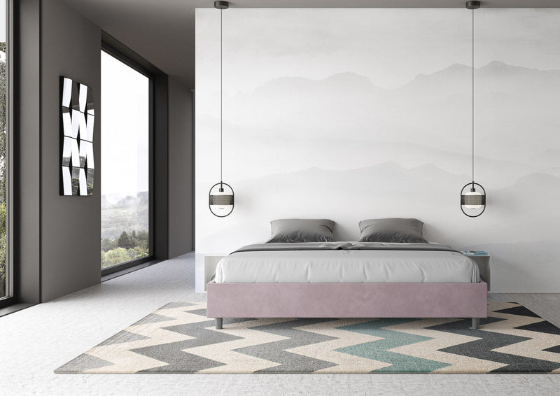 Letto Matrimoniale Extra Large Azelia Glicine Varie Misure