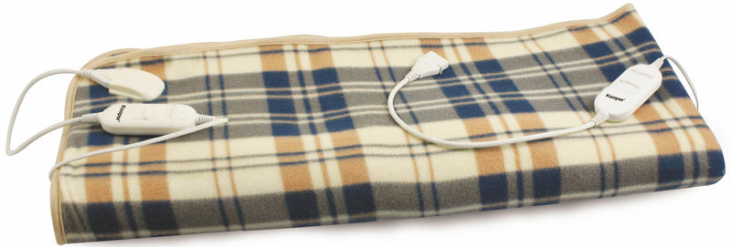 Coperta Termica Elettrica Matrimoniale in Pile 120W Kooper Pisolona Quadri
