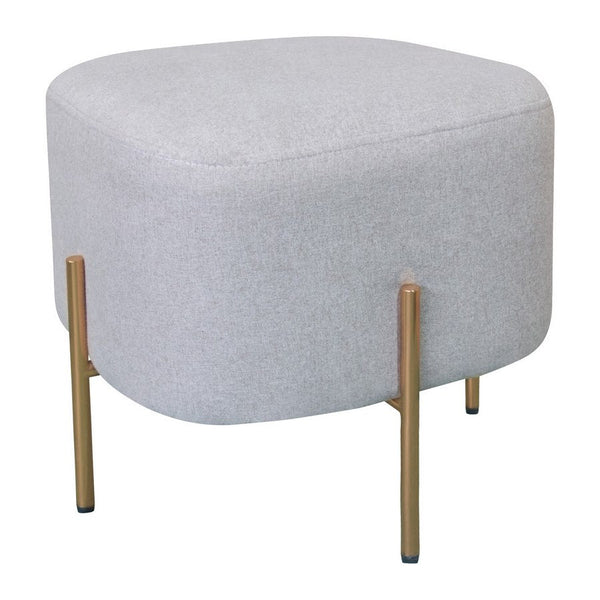 Pouf Poggiapiedi 41x41x41 cm in Tessuto Kate Beige prezzo