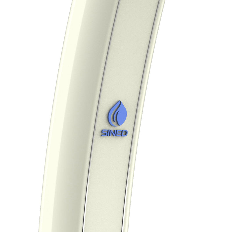 Doccia Solare da Giardino 35L Miscelatore e Lavapiedi Sined Dafne Bianca