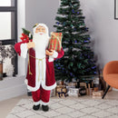 Pupazzo Babbo Natale H120 cm con Luci e Suoni Rosso