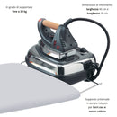 Asse da Stiro Confort Plus 125x48 cm con Supporto per Caldaia Estraibile In Acciaio