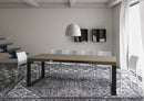 Tavolo Allungabile 120/380x90 cm Tecno Tortora Gambe Antracite      