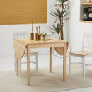 Tavolo Allungabile a Ribalta 140x70x75 cm per 4-6 Persone in Legno di Pino   