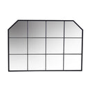 Specchio in metallo nero cm 100x2xh70