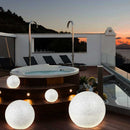 Lampada Sfera Giardino 50cm Luce Illuminazione Esterno Attacc E27 Effetto Pietra