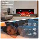 Camino Elettrico da Incasso a Parete 152x24x52 cm Detroit LED RGB e APP  