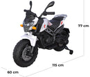 Moto Elettrica per Bambini 12V ZZR Bianca