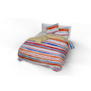 Copripiumino con Stampa sul Sacco e Federe Doubleface Strisce