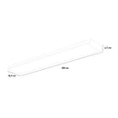 Pannello Radiante Riscaldante Industriale ad Infrarossi 200x18,9x6,7 cm 4000W Sined  Nero