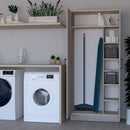 Armadio Portascope 71x38x182 cm con 5 ripiani Gabriella argilla