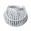 Lanterna Desiree in Vimini Bianco