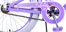Bicicletta per Bambine 20" Freni Vbrake Cambio Shimano 7 Marce e Cavalletto con Cestino e Portapacchi Viola