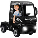 Camion Elettrico Truck per Bambini 12V con Licenza Mercedes Actros Rosso