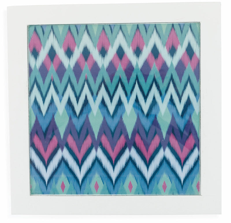 Carrello da Cucina Salvaspazio 37x37x76 cm 3 Ceste in Legno Soriani Zig Zag Bianco